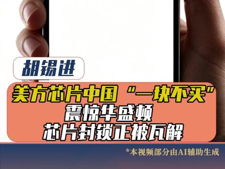 美方芯片中国“一块不买” 震惊华盛顿