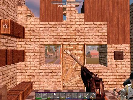 七日杀《地窖生存》38,基地外围圈上铁丝网陷阱 #七日杀