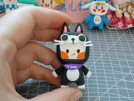 教大家学会捏简单可爱的迷你世界皮肤妙妙#超轻粘土 #迷你世界 #手工