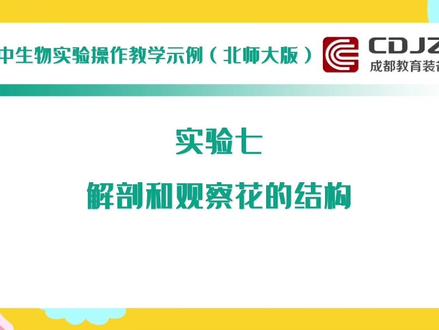 实验七:花结构。更多精彩内容欢迎登录成教音画(百度)平台进行浏览学习,争取学生考出好成绩
#成都中考 #成教音画 #实验操作考试 #初中生物实验 #初二生物 #初中实验考试