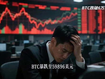 #加密货币 #btc #比特币 BTC暴跌至59896美元,恐惧贪婪指数9(极度恐惧),全网爆仓26.5亿美元,近60万人爆仓,主流币普跌10%。