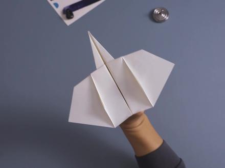 高空滑翔太酷了!教你折超帅的翼刀滑翔纸飞机 #纸飞机 #折纸 #手工折纸