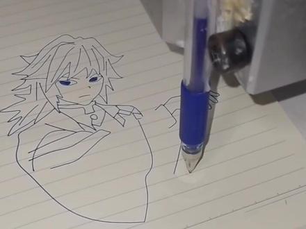 #绘画#简笔画#富冈义勇 富冈义勇已上线