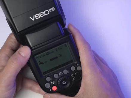 神牛V860II热靴闪光灯如何设置与关闭ID#神牛闪光灯 #V860II #闪光灯设置