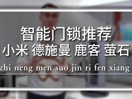 小米 鹿客 德施曼 萤石智能门锁怎么选? #智能锁 #指纹锁 #智能门锁推荐