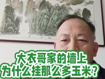 #大衣哥家的墙上为什么挂那么多玉米?#大衣哥朱之文 #朱之文大衣哥 ##陈亚男朱单伟 #陈萌朱小伟 @DOU+小助手 @抖音创作者中心 @抖音小助手 @大衣哥有个好邻居 @大衣歌谜汇 @大衣歌