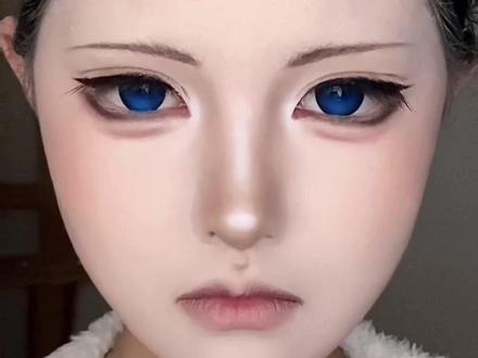 义勇怎么不算冷脸萌呢 #cos#鬼灭之刃#妆教#妆面记录#冷脸萌