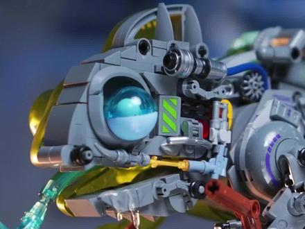 开箱一个半解剖机械风的变色龙,没想动是用积木做的!#爬宠 #积木 #手办#补偿童年toptoy是认真的 #TOPTOY积木