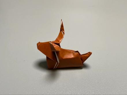 亲子折纸:立体十二生肖牛的折法,又可爱又简单,就是废指甲 #折纸