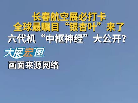 成飞六代机“中枢神经”大公开? 9月19日至23日,2025空军航空开放活动和长春航空展在长春举行。直新闻特约评论员石宏提前探馆,详解“银杏叶”的秘密。#长春航空展 #六代机