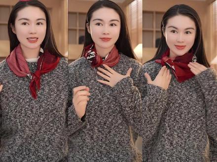 6个新年特别实用的围巾系法❗️跃马衔春 #丝巾 #丝巾系法大全 #高级感穿搭 #围巾