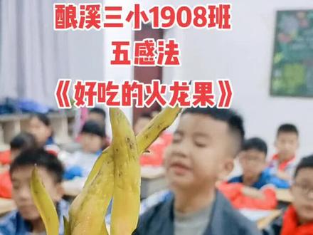 #记录校园生活
五感法写火龙果