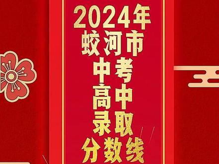 2024年蛟河市中考高中录取分数线公布 #中考 #分数线