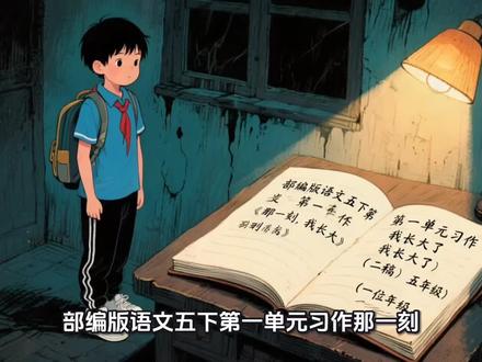 向老师这样教五年级孩子升格单元同步习作《那一刻,我长大了》1#今日分享 #小学生习作#家长收藏孩子受益 #作文辅导