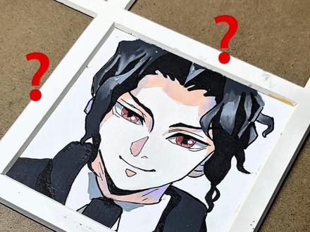 惨哥也有九宫格了 下期画谁呢🖊️恩米小黑盒#鬼灭之刃 #无惨 #手绘 #丙烯马克笔 #恩米小黑盒