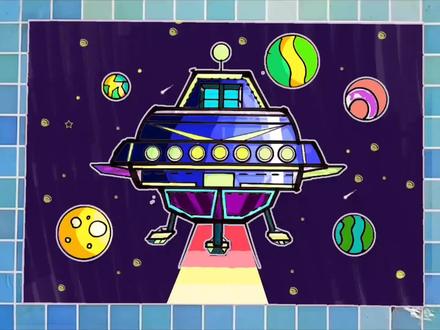 宇宙科幻飞碟简笔画教程,未来科技主题画,想象力儿童画飞碟#科幻画 #创意画 #简笔画 #飞碟简笔画 #简笔画飞碟 #飞碟的画法 #飞碟怎么画 #宇宙科幻画 #儿童画教程 #儿童学画画