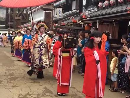 #京都 花魁道中2,歌舞伎是男性,花魁是男孩子哈...