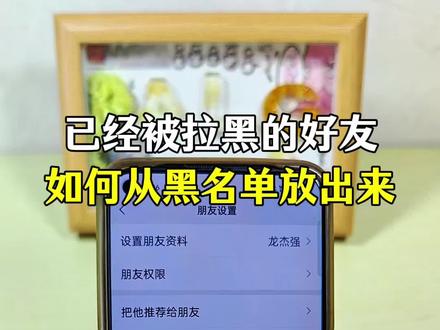 被拉黑的好友,如何才能从黑名单里放出来!#手机使用技巧 #玩机技巧 #解除拉黑 #涨知识
