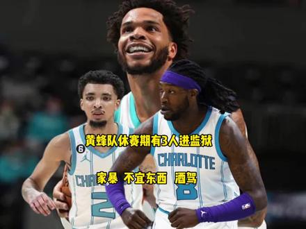 #黄蜂队 #詹姆斯布克奈特 #布里奇斯 #哈雷尔 黄蜂队休赛期有3人进了监狱,只有哈雷尔出来,其他两人还在里面@DOU+小助手