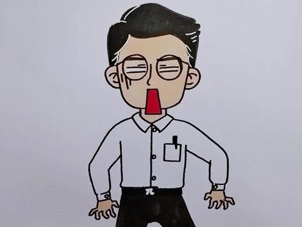 嘲讽我们,十年后的我们高攀不起 #看动画学画画 #简笔画 #星座狗 #趣味动画