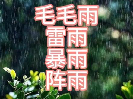 #二年级下册语文#雷雨#毛毛雨 雷雨 暴雨 阵雨片段描写
