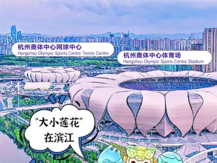 想知道2022年 #杭州亚运会 ,#滨江 都有哪些场馆?跟着滨滨一起去看看吧~@抖音小助手