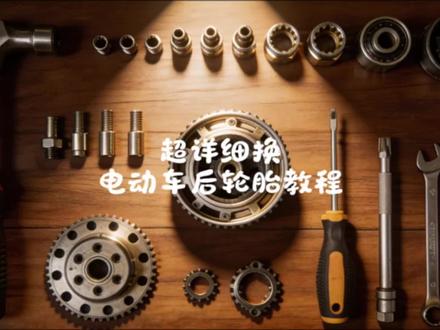 电动车如何更换后轮胎?#电动车 #电动车维修 #修车 #有趣的知识又增长了 #车知识分享计划