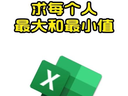 求每个人最大最小值。groupby函数。#excel函数 #办公技巧
