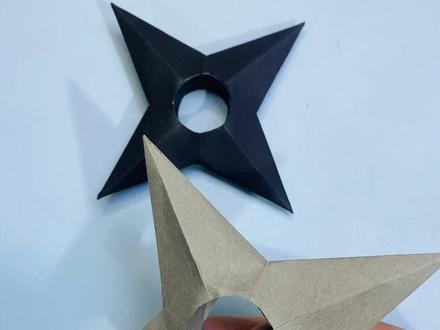 制作史上最强立体3D御风飞镖手里剑,你学会了吗#折纸 #手工 #飞镖折纸 #3d御风飞镖 #亲子手工