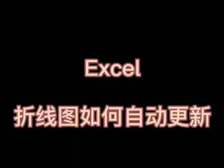 #excel 折线图如何随数据更新而自动扩展?#office #职场干货#职场
