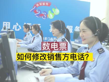 数电票如何修改销售方电话?