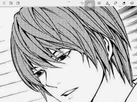 骂我画你推懂? #绘画操作 #死亡笔记夜神月 #画世界bro @DOU+小助手 @抖音小助手