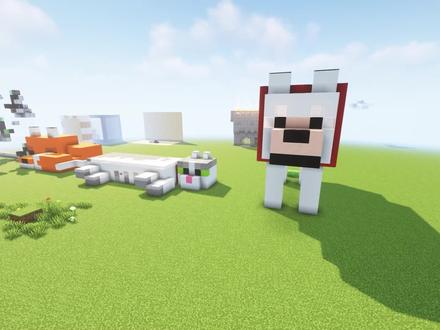 教你做我的世界最可爱的狗狗小屋! #我的世界 #我的世界建筑 #我的世界建筑教程