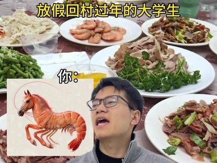放假回村过年的大学生#内容太过真实 #看到最后 #搞笑 #过年回村大学生 #万万没想到