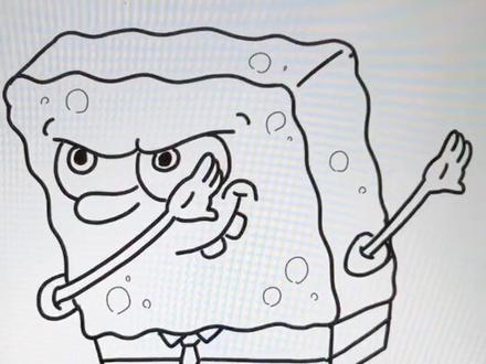 #我的手绘不可能这么萌 最难的来了,是你们要的海绵宝宝,学不会不要怪我