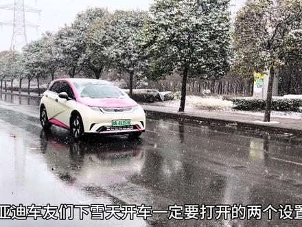比亚迪下雪天一定要打开的两个设置#比亚迪海豚车主 #比亚迪 #每天一个用车知识