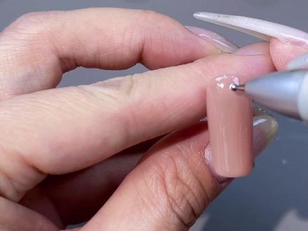 点珠笔画彩绘太方便啦#美甲教程 #零基础学美甲