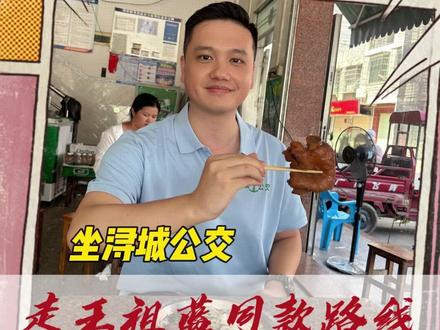 抄作业!王祖蓝同款路线,浔城公交带你走一遍#桂平浔城公交 #金田 #谷山粉