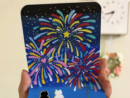 丙烯马克笔绘画|献给2026的首场烟花🎆 #丙烯马克笔绘画 #2026 #跨年夜 #画画其实很简单 #烟花秀