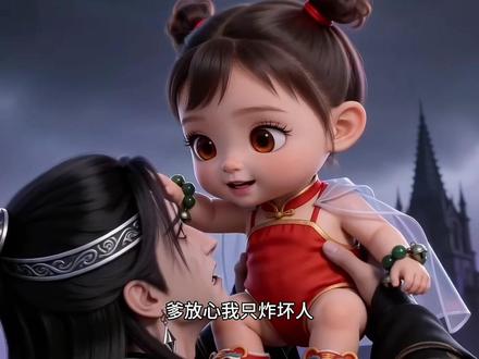 三岁魔娃:爹地躺平,我掀翻三界!#动漫 #二次元 #3D动漫 #因为一个片段看了整部剧