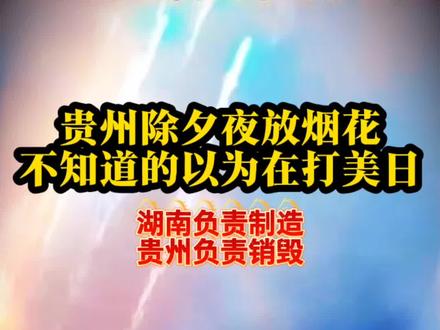 贵州除夕夜全域放烟花🔥不知道的还以为中国在打美日呢?#除夕夜烟花 #马年吉祥 #贵州除夕 #烟花爆竹