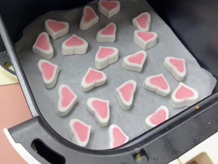 用空气炸锅也能烤棉花糖吃啦! #测评