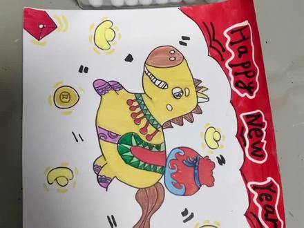 新年手抄报,元旦手抄报#儿童简笔画画法 小学手抄报#一年级二年级三年级四年级五年级六年级#元旦手抄报