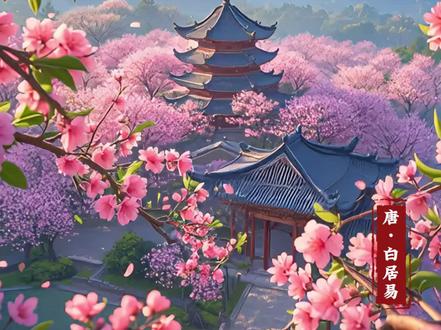 三年级下册-白居易《大林寺桃花》的山寺秘境🌸🏞
#大林寺桃花古诗 #古诗词 #启蒙动画 跟随白居易的《大林寺桃花》,我们一同探寻那座隐藏在山中的寺庙,感受四月人间芳菲尽后的意外春色。
🌸【四月芳菲】 “人间四月芳菲尽”,在人间四月,百花已经凋谢,春天似乎已经离去,但在这山寺之中,却有着不同的景象。
🏞【山寺桃花】 “山寺桃花始盛开”,在大林寺中,桃花才刚刚绽放,它们似乎不受季节的限制,独自盛开在这静谧的山间。
🌿【春归无觅处】 “长恨春归无觅处”,我们常常感叹春天的离去,却不知它其实并未远去,而是悄悄地转移到了这山寺之中。
🌳【转入此中来】 “不知转入此中来”,在这里,春天以桃花的形式再次出现,给那些寻找春色的人带来了惊喜和希望。