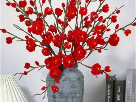 扭扭棒梅花详细教程来啦!闲暇之余做做小手工,心情也会跟着好起来,快快动手做起来吧!#手工diy #扭扭棒梅花教程 #手工腊梅花 #客厅装饰品摆件推荐