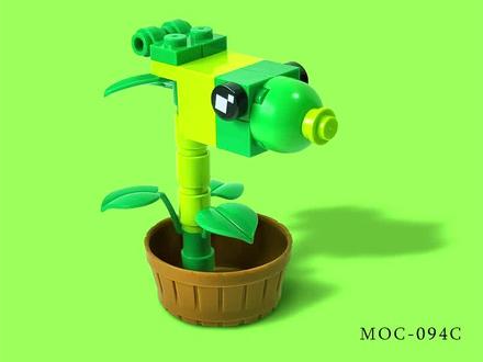 积木拼搭教程【豌豆射手】乐高MOC#积木 #乐高 #亲子 #玩具 #植物大战僵尸 @抖音热点宝 @抖音小助手