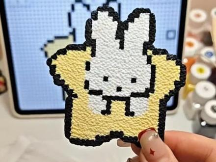 无孔澡巾双面烫豆教程✨ #拼豆 #拼豆新手 #烫豆教程 #澡巾烫 #双面烫