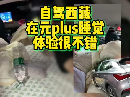 自驾西藏,在元plus里睡觉,体验很不错,开一晚空调耗电量很低! #比亚迪 #比亚迪元plus #自驾西藏 #新能源