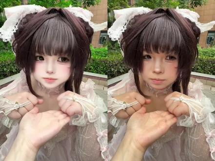 超绝爆改冷白皮洋娃娃!清透高p教程 #lolita #反差#p图 #高p#p视频