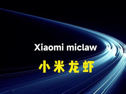 小米龙虾miclaw #小米ai #miclaw #小米龙虾